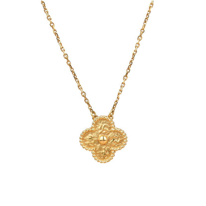 [Marin]CLOVER 15MM  BRONZING NECKLACE