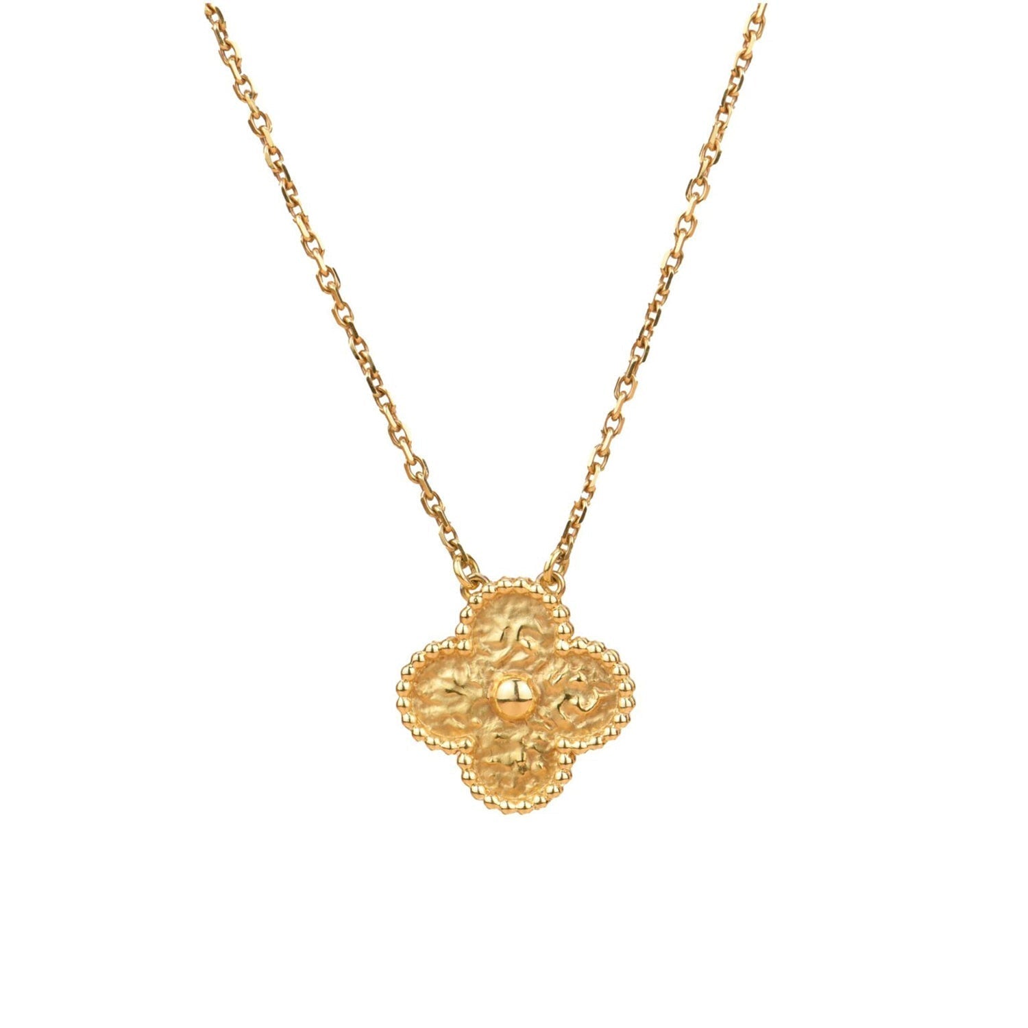 [Marin]COLLIER BRONZANT CLOVER 15MM