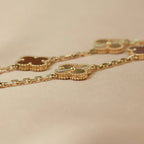 [⭐Shinejoy] CLOVER 5 MOTIF RED CORNELIAN BRACELET COLLECTION