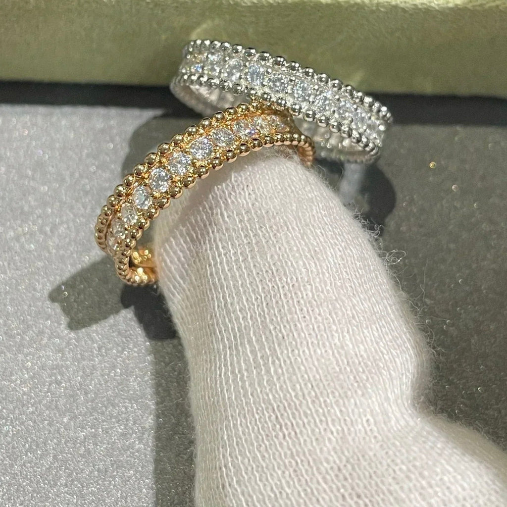 [Marin]Bague Perlee Diamond en or rose