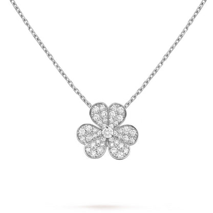 [Marin-Jewelry]クローバー ダイヤモンド ネックレス シルバー