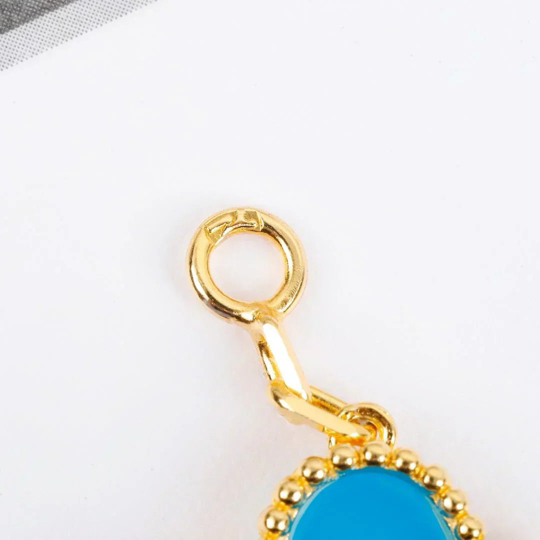 [Marin-Jewelry] CLOVER 5 MOTIF TURQUOISE BRACELET COLLECTION
