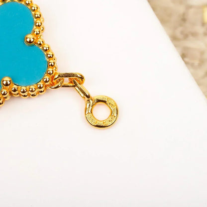 [Marin-Jewelry] CLOVER 5 MOTIF TURQUOISE BRACELET COLLECTION
