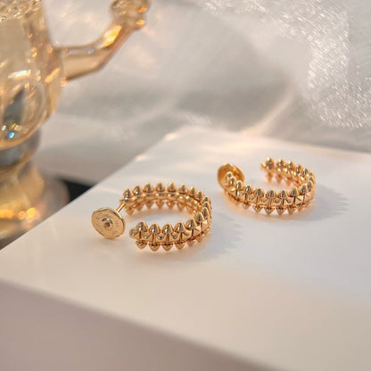 [Marin]CLASH SMALL HOOP EARRINGS