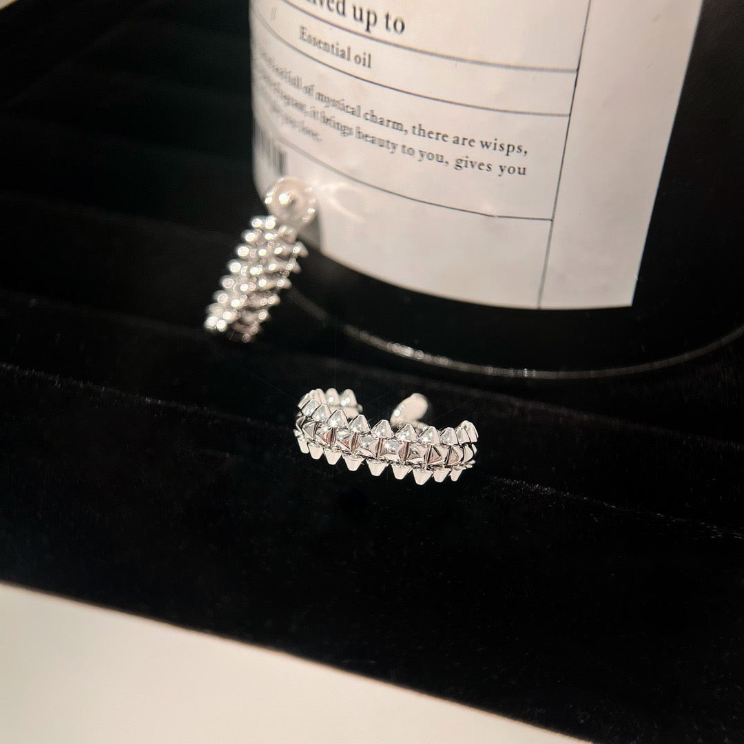 [Marin]CLASH SMALL HOOP EARRINGS