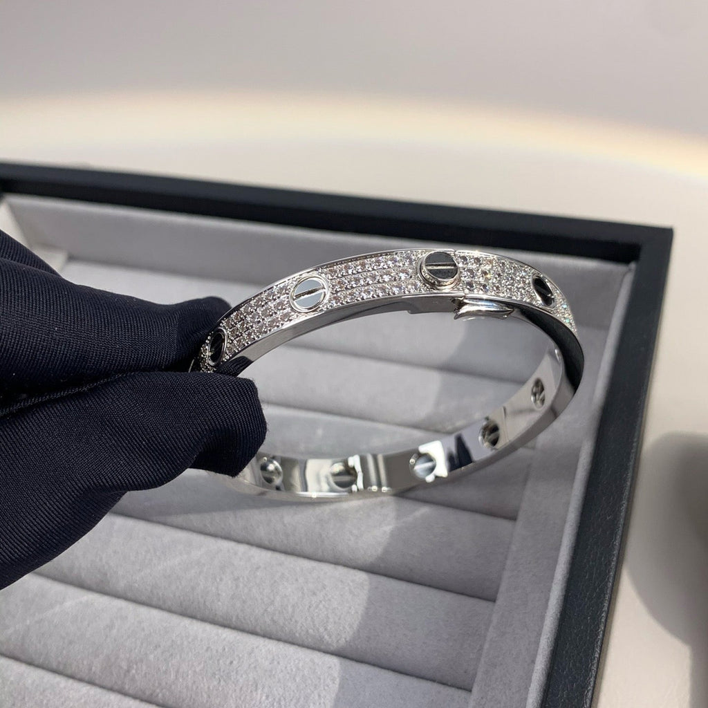 [Marin]LOVE BRACELET 6.1MM DIAMOND-PAVED CERAMIC