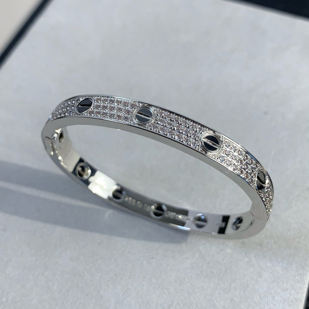 [Marin]LOVE BRACELET 6.1MM DIAMOND-PAVED CERAMIC