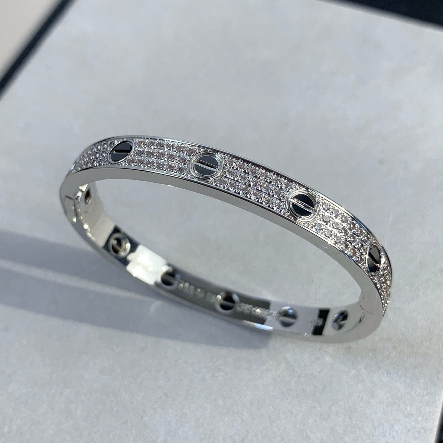 [Marin]LOVE BRACELET 6.1MM DIAMOND-PAVED CERAMIC