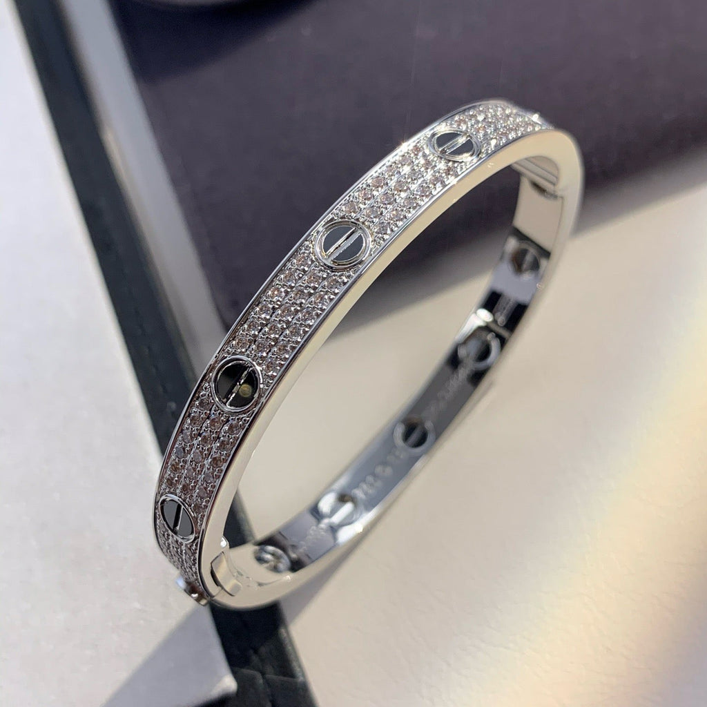 [Marin]LOVE BRACELET 6.1MM DIAMOND-PAVED CERAMIC