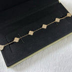 [Marin]BRACELET CLOVER 6 MOTIFS DIAMANTS
