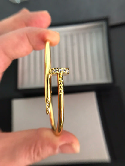 [Marin-Jewelry]JUSTE BRACELET 3.5MM DIAMONDS