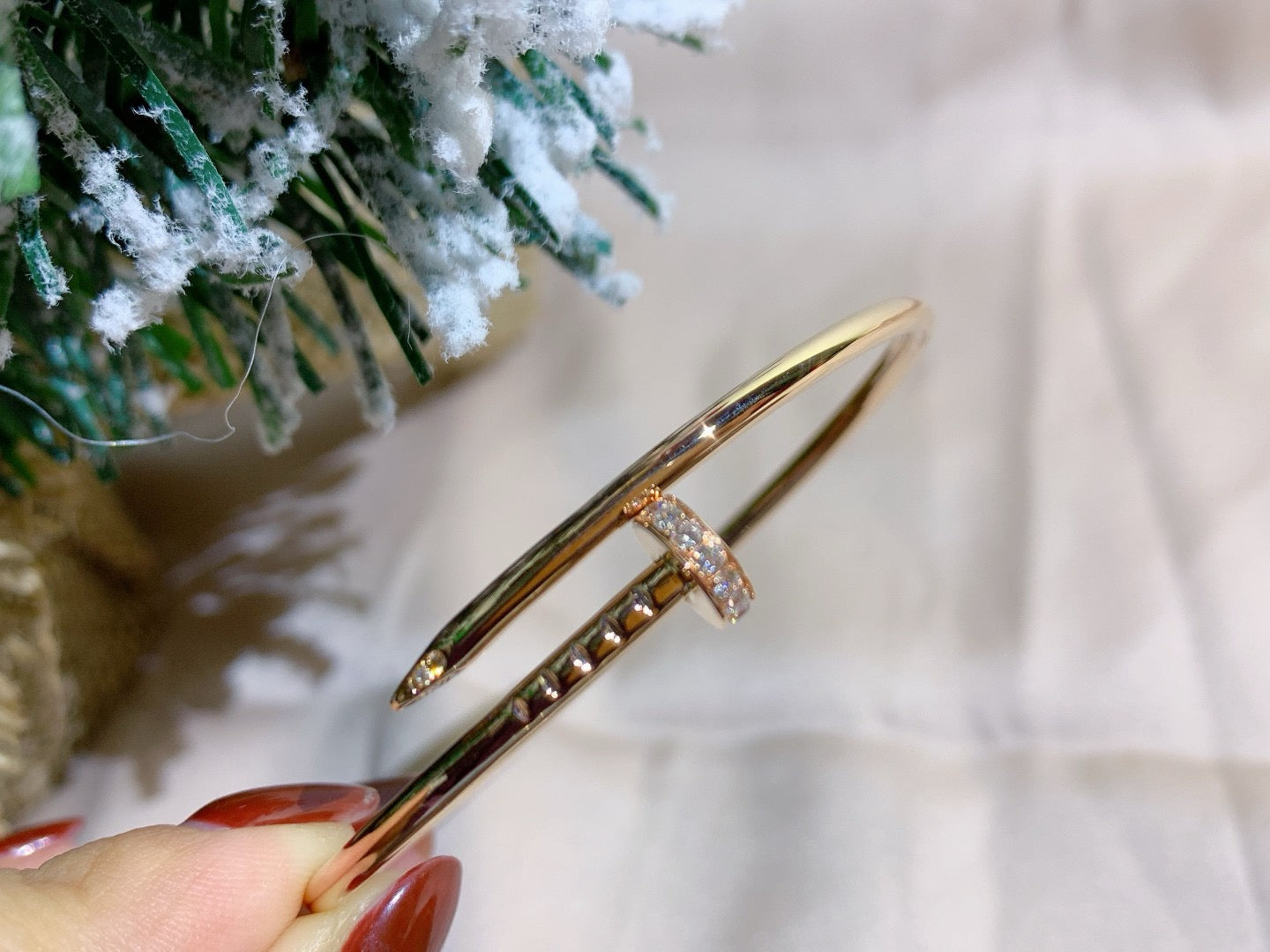 [Marin-Jewelry]JUSTE BRACELET 2.5MM DIAMONDS