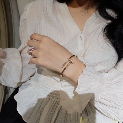 [Marin-Jewelry]JUSTE BRACELET 3.5MM DIAMONDS
