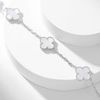 [Marin]CLOVER 10 MOTIFS WHITE MOTHER OF PEARL NECKLACE