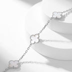 [Marin]CLOVER 10 MOTIFS WHITE MOTHER OF PEARL NECKLACE