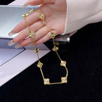 [Marin]CLOVER 10 MOTIFS LASER NECKLACE