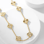 [Marin]CLOVER 10 MOTIFS LASER NECKLACE