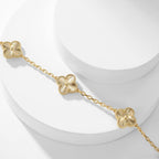 [Marin]CLOVER 10 MOTIFS LASER NECKLACE