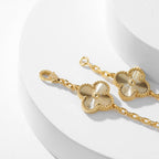 [Marin]CLOVER 10 MOTIFS LASER NECKLACE