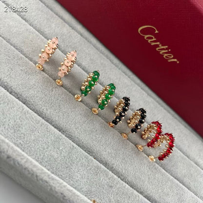 [Marin-Jewelry]NEW COLORED GEMSTONE COLLECTION SMALL HOOP EARRINGS