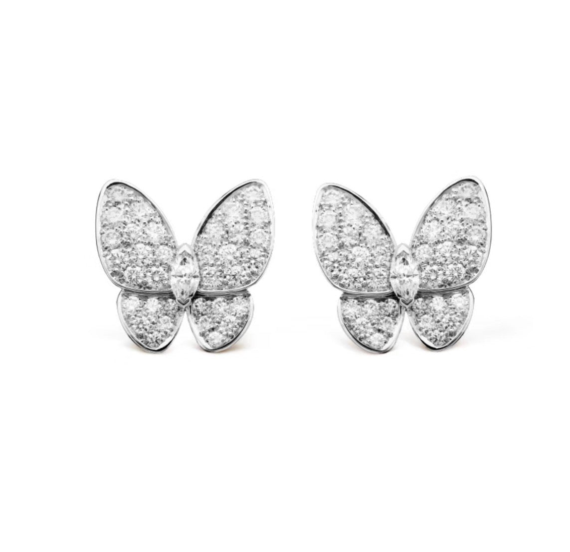 [Marin]BUTTERFLY ALL DIAMOND EARRINGS