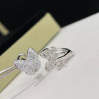 [Marin]BOUCLES D'OREILLES PAPILLON TOUT DIAMANT