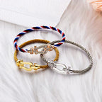 [Marin]FORCE LARGE HORSESHOE BRACELET SANS DIAMANT OR