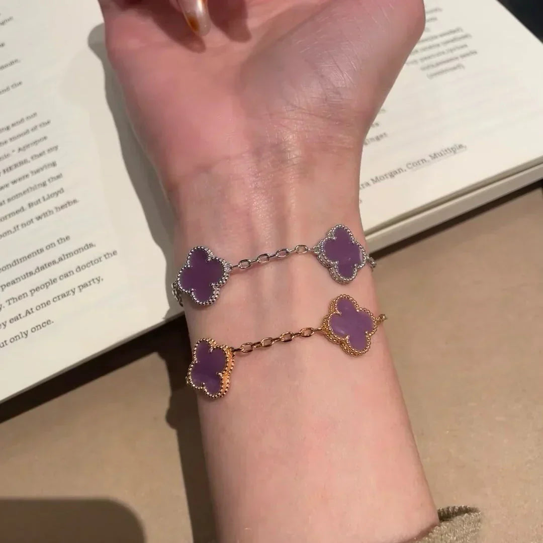 [Marin] CLOVER 5 MOTIF VIOLET BRACELET COLLECTION