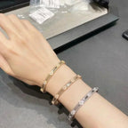 [Marin]BRACELET TRÈFLE 4MM DIAMANTS