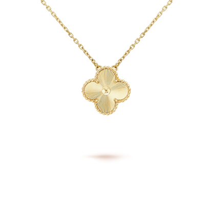 [Marin-Jewelry]クローバー 15mm レーザーネックレス＆ボックス