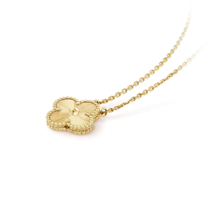 [Marin]CLOVER 15MM LASER NECKLACE