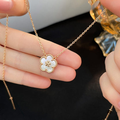 [Marin-Jewelry]LUCKY  WHITE MOP  PLUM BLOSSOM NECKLACE