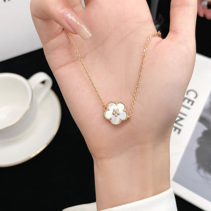 [Marin-Jewelry]LUCKY WHITE MOP PLUM BLOSSOM  BRACELET