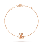 [Marin]FRIVOLE GOLD FLOWER PINK MALACHITE BRACELET