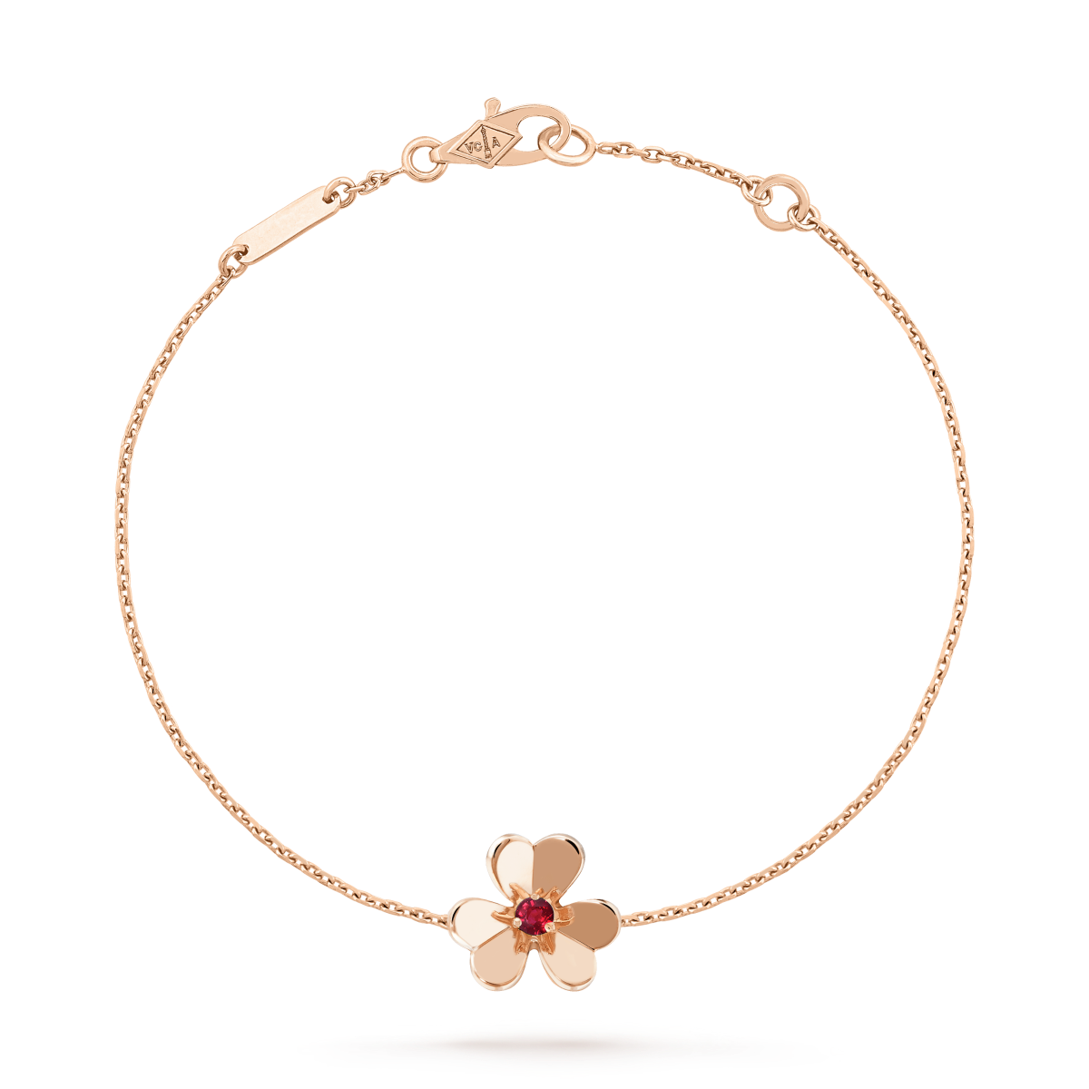 [Marin]FRIVOLE GOLD FLOWER PINK MALACHITE BRACELET