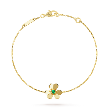 [Marin-Jewelry]FRIVOLE GOLD FLOWER PINK MALACHITE BRACELET