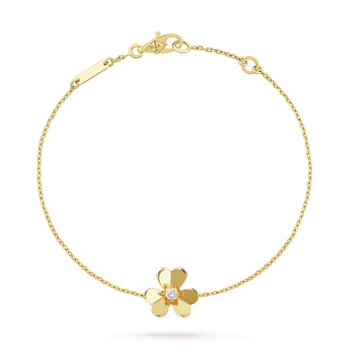 [Marin]FRIVOLE GOLD FLOWER PINK MALACHITE BRACELET
