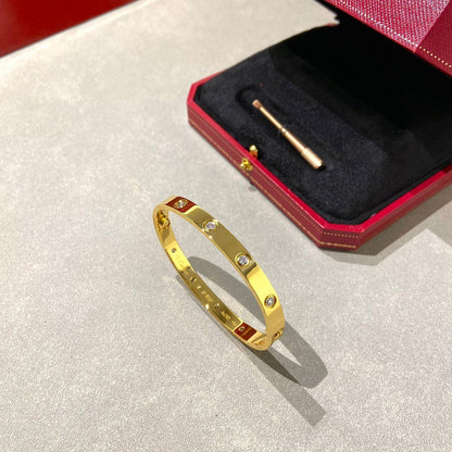 [Marin-Jewelry]LOVE BRACELET 6.1MM 10 DIAMONDS