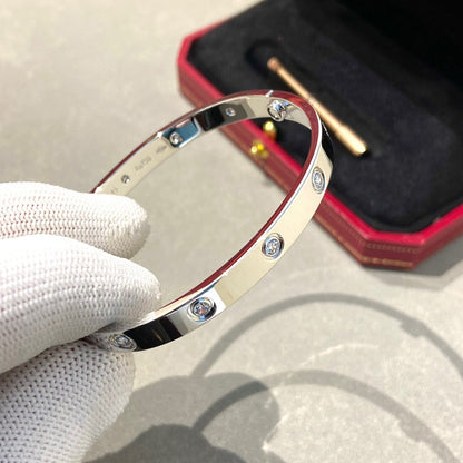 [Marin-Jewelry]LOVE BRACELET 6.1MM 10 DIAMONDS