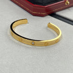 [Marin]LOVE BRACELET 6.1MM 1 DIAMOND OPEN CUFF