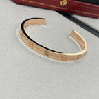 [Marin]LOVE BRACELET 6.1MM 1 DIAMOND OPEN CUFF