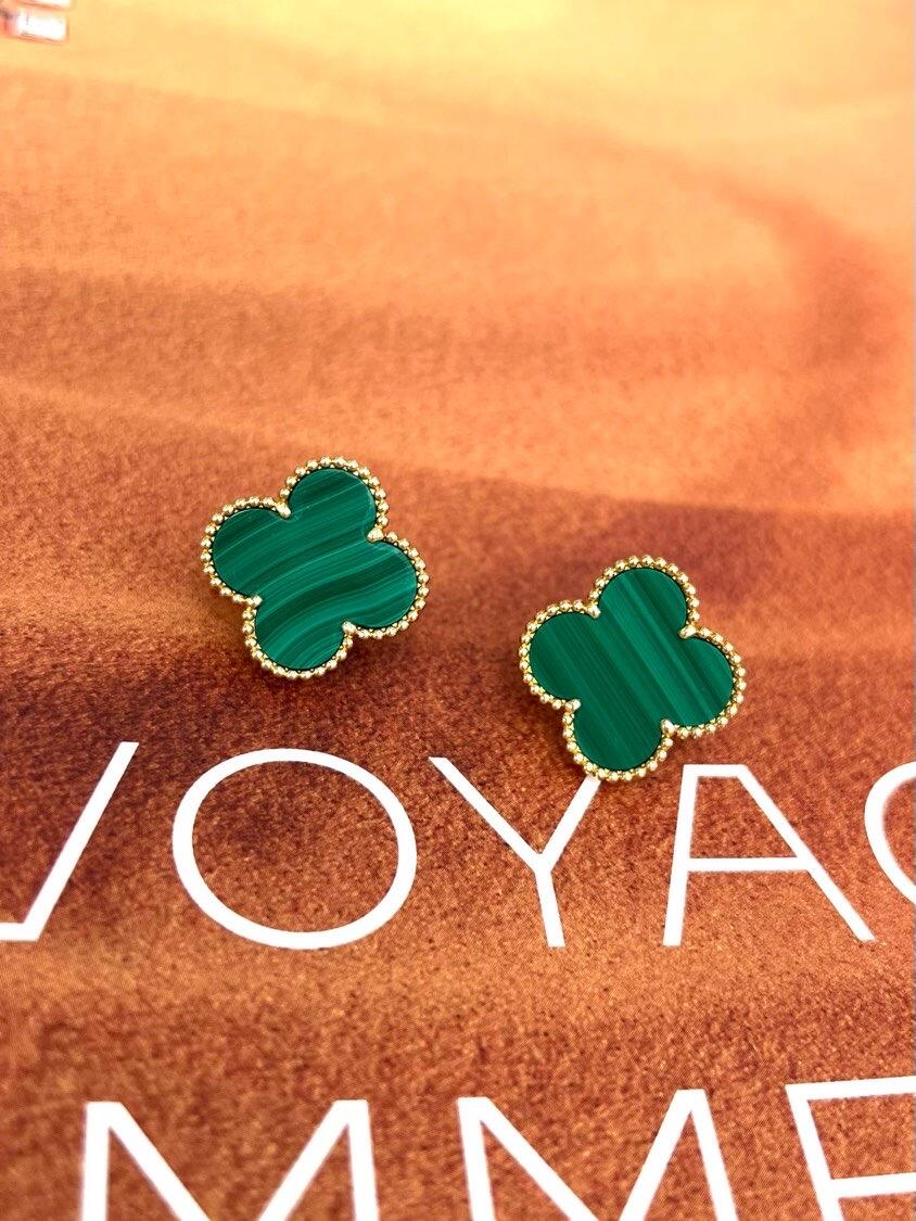 [Marin] CLOVER LARGE (20mm) 1 MOTIFS GREENER MOP STUD EARRINGS
