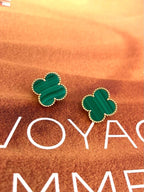 [Marin] CLOVER LARGE (20mm) 1 MOTIFS GREENER MOP STUD EARRINGS