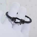 [Marin]FORCE LARGE SERIES HORSESHOE BLACK SAMURAI BRACELET