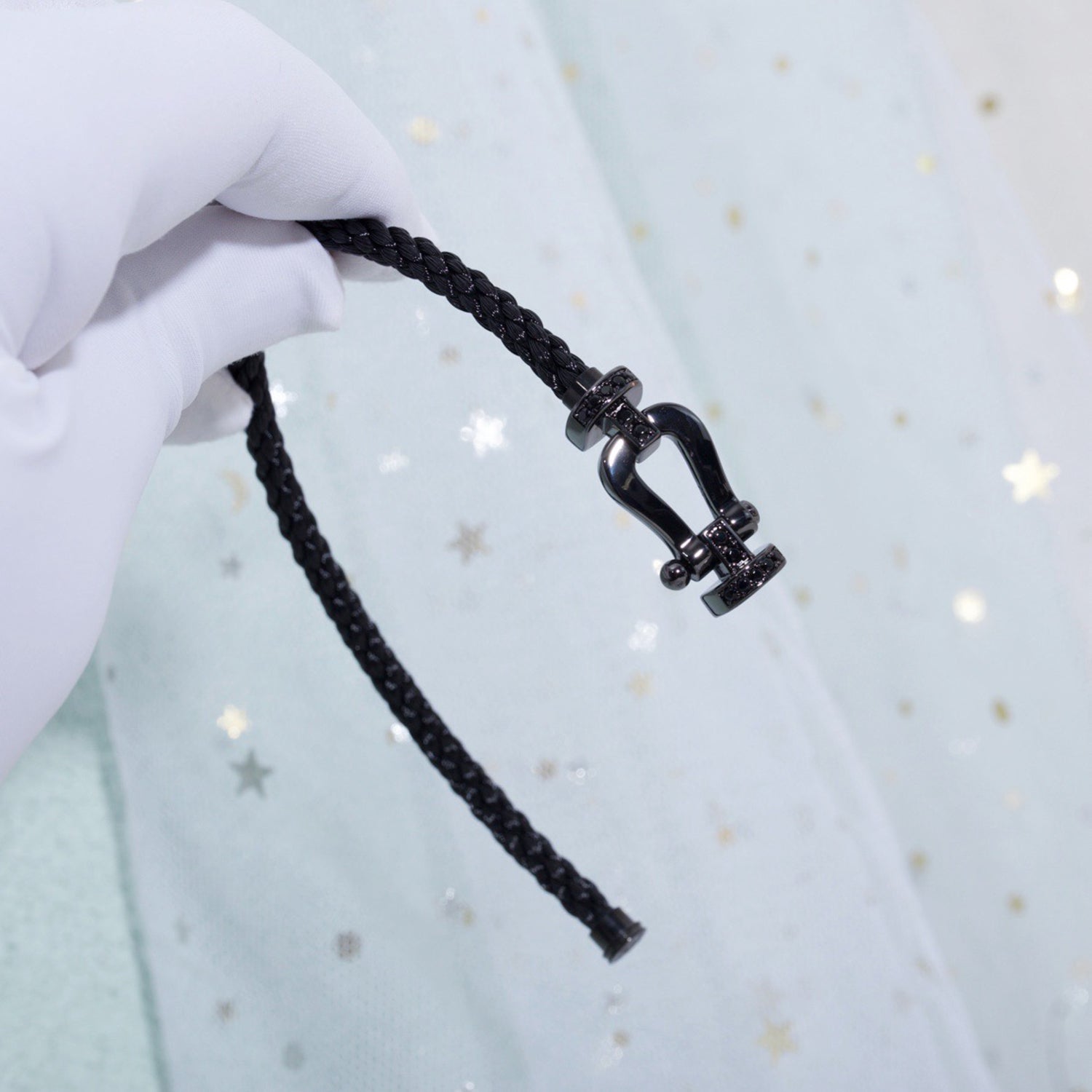 [Marin]FORCE LARGE SERIES HORSESHOE BLACK SAMURAI BRACELET