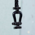 [Marin]FORCE LARGE SERIES HORSESHOE BLACK SAMURAI BRACELET