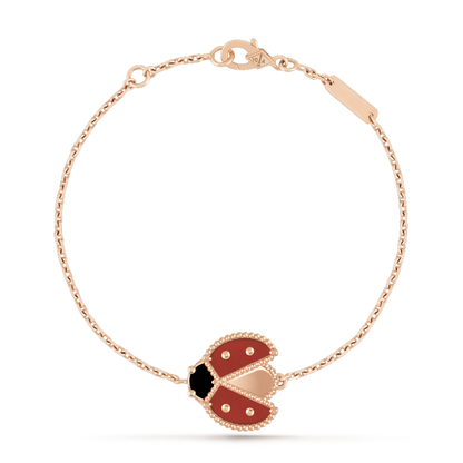 [Marin-Jewelry]LUCKY SPRING 1 MOTIF PINK GOLD BRACELET