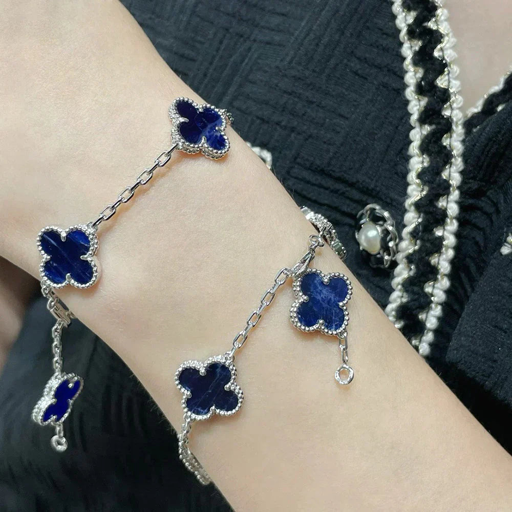 [Marin-Jewelry]CLOVER 5 MOTIF PIETERSITE BRACELET COLLECTION