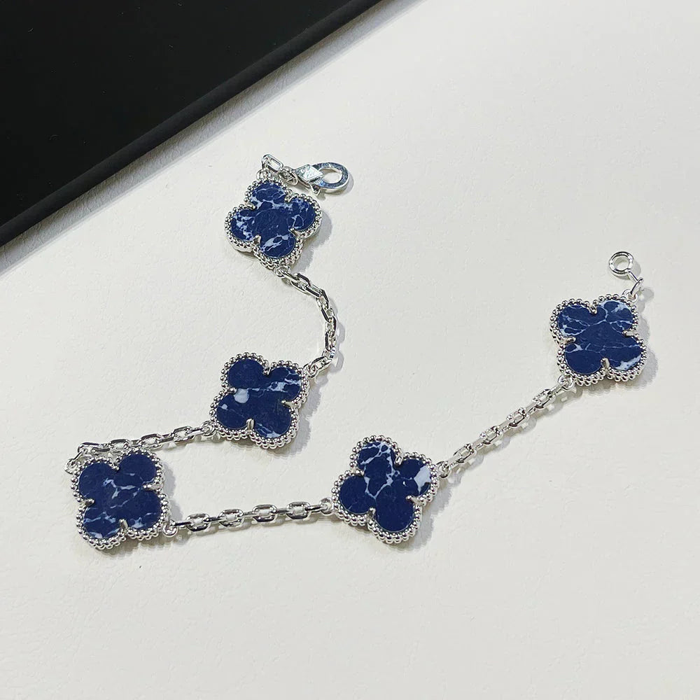 [Marin-Jewelry]CLOVER 5 MOTIF PIETERSITE BRACELET COLLECTION