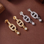 [Marin]HM CHAINE DIAMOND EARRINGS